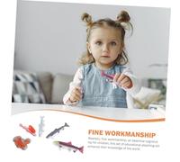 TOYANDONA 4Pcs Salmon Figurine Set Realistic Fish Growth Process Model Educational Cognitive for Preschool Learning Aid Lightweight Random Color