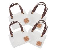 TOYANDONA 4pcs Scale Simulation Doll Bag Accessories for Dollhouse Decoration Realistic Tiny Shoulder Bags for Creative Play and Storytelling