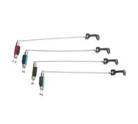 TOYANDONA 4pcs Silent Fishing Bite Alarms with Flexible Chain Swingers Weather-resistant No-light Carp Fishing Rod Indicators for Outdoor Travel