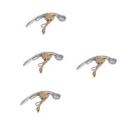 TOYANDONA 4pcs Silver Trumpet Key High-grade Spit Valve Accessory for Wind Instruments Portable and Design Essential Component for Musicians