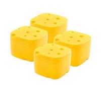 TOYANDONA 4pcs Sliced Cheese Container for Fridge Compact Cheese Slice Holder with Flip Lid Portable Butter Block Box Space-saving Kitchen Fresh-keeping Box for Refrigerator Storage