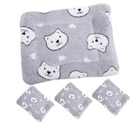 TOYANDONA 4pcs Soft Warm Guinea Pig Blanket Small Animal Sleeping Pads for Hedgehogs Hamsters Pet Bedding Mats Durable Cloth Material Machine Washable for Winter Use