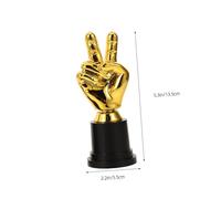 TOYANDONA 4pcs Sports Award Trophies for Finger Gesture Champion Cups Lightweight Portable Football Soccer Basketball Recognition for School Competitions Team Building Events and