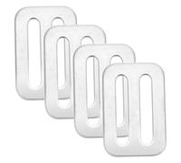 TOYANDONA 4pcs Stainless Steel Diving Belt Keeper Smooth Protective Weight Belt Retainer for Secure Webbing Harness Stable Positioning for Scuba Diving and Snorkeling Gear