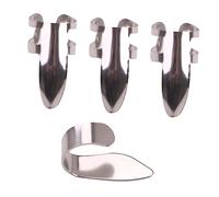 TOYANDONA 4Pcs Stainless Steel Guitar Finger Picks Set for Adults, Adjustable Thumb Picks Hollowed Design, Enhance Playing Guitar Experience Fuller Sound and Extra String Control