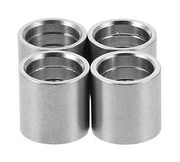 TOYANDONA 4pcs Stainless Steel Pool Cue Ferrules Replacement Kit Snooker Billiard Cue Tips for Compatibility Stable Repair Accessories for Pool Games