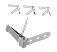 TOYANDONA 4pcs Stainless Steel Thermometer Pot Clip Holder for Candy Coffee Cups Bbq and Fryers Non-scratch Food Probe Clips with Hole Diameter Secure Anti-slip Design for Accurate Cooking