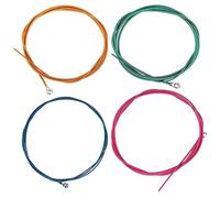 TOYANDONA 4pcs String Electric Bass Strings Set Guitar Replacement Kit Steel for Acoustic Guitars