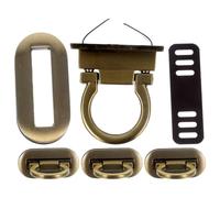 TOYANDONA 4pcs Sturdy Alloy Padlock Lock Clutch with Lightweight Die Casting Material and Simple Fashion Design Suitable for DIY Bag Lovers Replacement Accessory for Suitcases and Travel