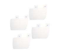 TOYANDONA 4pcs Suction Cup Kitchen Sink Splash Guards Water Shield Baffle Boards Oil Splash Protector for Home Cooking and Gas Stove Use