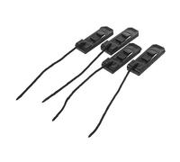 TOYANDONA 4pcs Surfboard Tail Rudder Replacement Clips Durable Split Fin Fasteners for Inflatable Paddle Surfboards Black Enhance Stability Direction Water