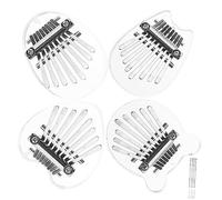 TOYANDONA 4pcs Thumb Piano Kalimba for Boys and Girls and Adults Portable Music Instrument Arc Design for Learning and Playing