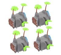 TOYANDONA 4pcs Train Bridge Pier Supports for Railway Track Accessories Stable DIY Layout Risers for Train Modular Design for Creative Family Interaction and Expansion