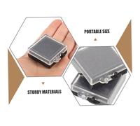 TOYANDONA 4pcs Transparent Anti-static Storage Boxes with Foam Padding for Electronic Components Protective Case for Chip Samples Static Protection and Scratch-resistant Compartments