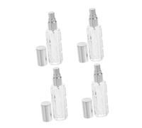 TOYANDONA 4pcs Transparent Glass Cocktail Bitters Spray Bottles with High Sensitivity Pump for Precise Mist Dispensing Absinthe Syrup Whisky Bar Home Ktv Use