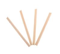 TOYANDONA 4Pcs Unfinished Wooden Domino Trays Single Row Holders for Mexican Train Mahjong Domino Tiles Natural for Organized Gameplay
