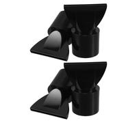 TOYANDONA 4pcs Universal Black Abs Hair Dryer Concentrator Nozzle with Streamlined Inner Wall and Narrow Design for Stable Airflow Output, for Busy Salons and Hairdresser Styling