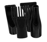 TOYANDONA 4Pcs Universal Hair Dryer Nozzle Attachments Set with ABS Straight and Round Concentrator Tips Plus Comb Diffuser, Pet Grooming and Hair Styling Accessories for Home and Salon Use
