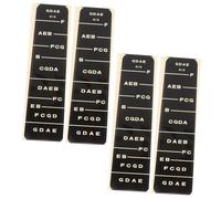 TOYANDONA 4Pcs Violin Fretboard Paper Stickers Black Fingerboard Markers for Beginners Anti-sweat Practice Aid Enhancing Intonation and Skill Learning