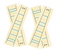 TOYANDONA 4pcs Violin Learning Stickers Fingerboard Position Markers Removable Scale Stickers for Violin Practice