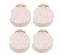 TOYANDONA 4pcs Volcanic Rock Bird Perches for Cage with Platform Shape, Supports Balance and Exercise Chewing Instinct, Parrot Stand Perch and Bird Beak Trimmer