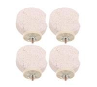 TOYANDONA 4pcs Volcanic Rock Parrot Stand Perches for Birds, Platform Shape for Claw Trimming and Chewing Exercise, Suitable for Small to Medium Parrots and Budgies
