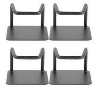 TOYANDONA 4pcs Wall Mounted Weight Scale Holder Bracket for Body Fat Scale Iron Material with Universal Slot Compatibility and Foldable Vertical Storage for Cabinet and Dormitory