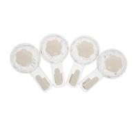 TOYANDONA 4pcs Wall Sucker Hook Suction Cup Hanger 3.5x3.5x7inch Plastic Modern Minimalist Waterproof Strong Load Capacity Non-Marking Suction Cup Hook for Bathroom and Kitchen