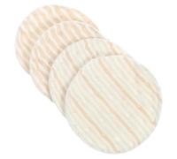 TOYANDONA 4pcs Washable Breast Pads for Nursing Leak Cotton Breastfeeding Cushions Soft and Comfortable for Moms Design Colors