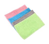 TOYANDONA 4pcs Washable Guinea Pig Cage Pads for Small Animals, Chenille Plush Material Reinforced Edges and Fray Resistance, Suitable for Pet Rats and Guinea Pigs in Indoor Habitats