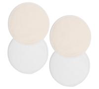 TOYANDONA 4Pcs Washable Nursing Pads for Breastfeeding Women Ultra Absorbent Reusable Breast Pads with Leak Breathable Bamboo Fiber Comfortable for Daily Use
