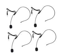 TOYANDONA 4PCS Wired Headset Microphone Earhook for Voice Amplifier Compatible with Teaching Amplifiers and Laptops Professional Wired Headworn Mic with Threaded Connector for Clear Audio