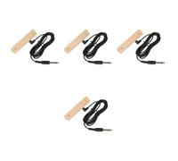 TOYANDONA 4pcs Wood Pickup for Acoustic Guitars No Drilling Simple Install Piezo Electric Pickups