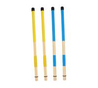 TOYANDONA 4pcs Wooden Drum Brush Drum Brushes for Drummers for Practice Live Performances