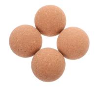 TOYANDONA 4pcs Wooden Sphere Cork Stoppers for Glass Bottles Leakproof Reusable Round Ball Bottle Plugs for Wine Jars Crafting Home Decor Party Supplies