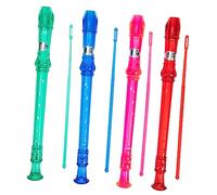 TOYANDONA 4Sets Beginner Clarinet Resin Musical Instrument for Easy to Play for Practice and Classroom Use Red Blue Pink Green
