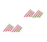 TOYANDONA 4sets Diy Homemade Panpipe Musical Instrument Toy for Pan Flute Instrument Student Science Experiment