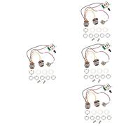 TOYANDONA 4sets Electric Guitar Potentiometer Shifter Circuit Control Part Portable for Guitar Input Jacks for Five-speed Circuit Use