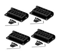 TOYANDONA 4sets Guitar Bridges Saddle Bridge Metal Guitar Replacement for Electric Tailpiece Screws Parts