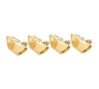 TOYANDONA 4sets Metal Triangle Mandolin Tailpiece String Arched Top Mandolin Lightweight Parts Tone Sustain Complete Installation Kit Included