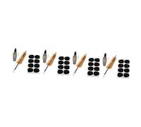 TOYANDONA 4sets Saxophone Cleaning Brush and Mouthpiece Pad Set Flexible Bristle Brush for Thorough Cleaning Compact Sax Accessories for Saxophonists and Musicians