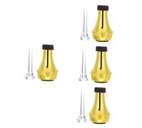 TOYANDONA 4sets Trumpet Straight Mute for Trumpet Practice Abs Material Ensures Use for Home Practice Scenario