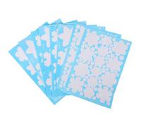 TOYANDONA 4sheets Vinyl Christmas Window Decorations Stickers Adorable Showcase Decal Christmas Cartoon Stickers