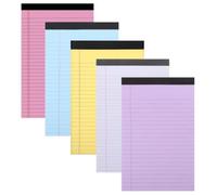 TOYANDONA 5 Pack X8 Note Pads Memo Pad College Ruled Paper for Office