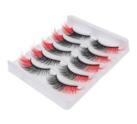 TOYANDONA 5 Pairs Colored Faux Eye Lashes Natural Look Half Lash Extensions for Makeup, Lightweight Cosmetic Fake Eyelashes Suitable for Daily Wear and Special Occasions