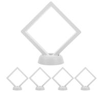 TOYANDONA 5 Sets Display Box Jewelry Display Box with 3d Floating Effect Plastic and Pe Film round Base Showcase for Business and Home Exhibition