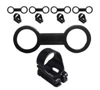 TOYANDONA 5 Sets Silicone and ABS Scuba Dive Plastic Clip for Snorkel Attachment to Mask, Universal Compatibility with Snorkeling Gear, Easy Installation and Secure Attachment for Diving