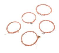 TOYANDONA 5 Sets Steel Acoustic Guitar Strings for Acoustic Guitar with Outstanding Hand Feel and Rich Melodious Tone, Copper and Steel Material for Music Creation and Daily Performance