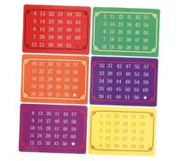 TOYANDONA 5 Sets Telepathic Number Cards Mental Math Trick for Halloween Party Mind Reading Games Stage Performance Supplies