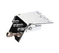 TOYANDONA 5-string Banjo Tailpiece Metal Replacement Part Silver Banjo Accessory Professional String Tailpiece Suitable for Folk and Bluegrass Instruments